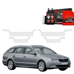 GrizzGlass BodyShield Door Sill Protection Film Skoda Superb 2 Kombi (2009-2013) [4in1]