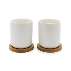 Bredemeijer Bamboo Mug White 200ml 142013 (2 pcs)