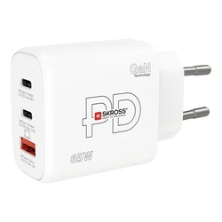SKROSS Power Charger 65W PD GaN EU - Φορτιστής τοίχου 65W (USB-C / USB-A)