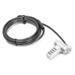 Dicota Universal Security 3‑in‑1 Cable — Καλώδιο ασφαλείας για φορητούς υπολογιστές (3‑in‑1)