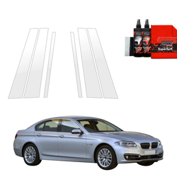 GrizzGlass BodyShield Car Pillar Protective Film BMW 5 F10 Sedan LCI (2012-2017) [6in1]
