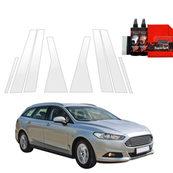 GrizzGlass BodyShield Car Pillar Protective Film Ford Mondeo Mk5 Kombi (2014-2019) [8in1]