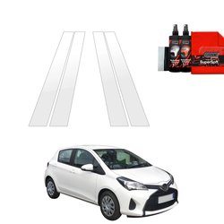 GrizzGlass BodyShield Car Pillar Protective Film Toyota Yaris (2011-2016) [4in1]