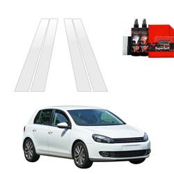 GrizzGlass BodyShield Car Pillar Protective Film Volkswagen Golf 6 Hatchback 5D (2008-2013) [4in1]
