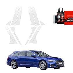 GrizzGlass BodyShield Car Pillar Protective Film Audi A6 C8 Kombi (2018-2023) [12in1]
