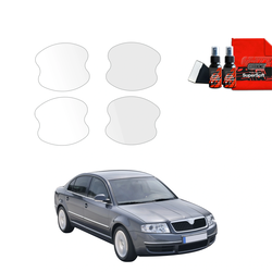 GrizzGlass BodyShield Protective Film For Door Handles Skoda Superb (2001-2008) [4in1]