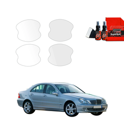GrizzGlass BodyShield Protective Film For Door Handles Mercedes Benz C-Class W203 Sedan (2000-2007) [4in1]
