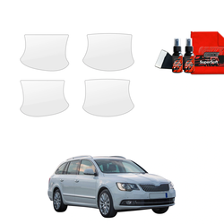 GrizzGlass BodyShield Protective Film For Door Handles Skoda Superb 2 Kombi Facelifting (2013-2015) [4in1]