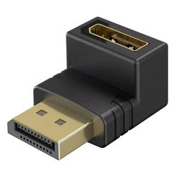 Αντάπτορας Displayport Goobay 77130, 8K/144Hz, Γωνιακός, Μαύρος