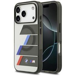 BMW M IML Metal Buttons Tricolor Lines MagSafe Apple iPhone 17 Pro Max anthracite