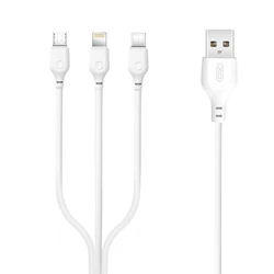 Καλώδιο USB XO NB103 2.0A 3 σε 1 Λευκό