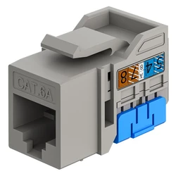 Goobay Keystone Module Rj45 77951 Cat 6a Utp Slim & Short Toolfree Γκρι Dm131154