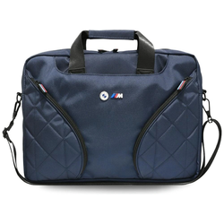 BMW Nylom Pockets&Metal Logo Bag 16" navy blue
