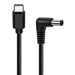 Goobay καλώδιο τροφοδοσίας USB C σε DC 5.5x2.1mm 1m μαύρο