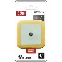 Φωτάκι Νυκτός Entac 0.5W Τετράγωνο Θερμό Πορτοκαλί