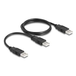 Καλώδιο Usb Delock Σε 2x Usb 80000 480mbps 70cm Μαύρο