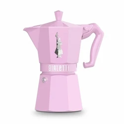 Μπρίκι Espresso Bialetti MOKA EXCLUSIVE 6T Ροζ Αλουμίνιο 6 φλιτζάνια (x6) 
