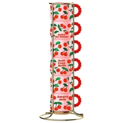 Bialetti Fruit Vibes Σετ Espresso 6 τεμ. x 60 ml ροζ
