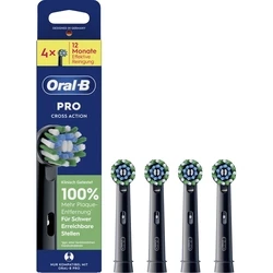 Oral-B Pro CrossAction Ανταλλακτικές Κεφαλές Οδοντόβουρτσας Μαύρο 4 τεμάχια