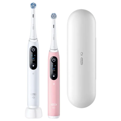 Oral‑B iO 6 Duo Electric Toothbrush White/Pink Sand + Case