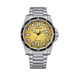 Ανδρικό Ρολόι Citizen AW1816-89X Κίτρινο Ασημί