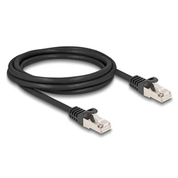 Καλώδιο Δικτύου Delock RJ50 80188, S/FTP, 26 AWG, 2m, μαύρο