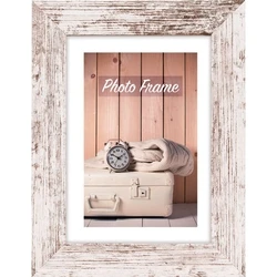 Κορνίζα τοίχου ZEP Nelson 6 30x30 Wood Frame white/brown V21306