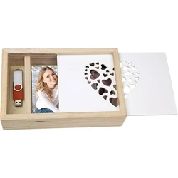 ZEP Love Box USB Ξύλινη κορνίζα για φωτογραφία 13x18 με θήκη για USB, CZ1257