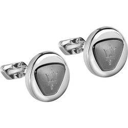 Maserati Μανικετόκουμπα από Ατσάλι σε Ασημί Χρώμα JM417AKS01