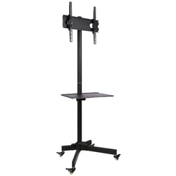 Techly ICA-TR21 TV Trolley Stand for 23"-55" TVs, max 25 kg, adjustable AV shelf