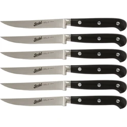 Berkel Adhoc Glossy Black Steak Knife Set 6 pcs serrated