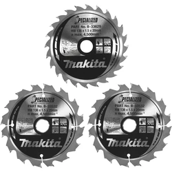 Σετ 3 δίσκων κοπής ξύλου Makita B-33897 — 136 mm