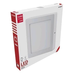 Φωτιστικό Οροφής Avide LED Επιτοίχιο Τετράγωνο Αλουμίνιο 18W Θερμό 3000K