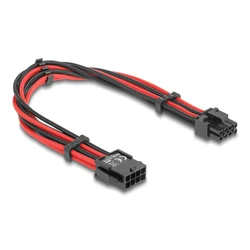 Καλώδιο Delock 8 Pin Σε 6+2 Pin PCIe 80975 Με Υφασμάτινη Επένδυση, 30Cm