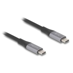 Καλώδιο USB-C Delock 81191, 240W, 40 Gbps, 8K, 1M, E-Marker, Μαύρο