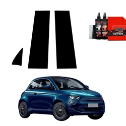 GrizzGlass BodyShield Black pillar film for Fiat 500 (2016-2025) [3in1]