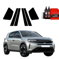 GrizzGlass BodyShield Black pillar film for Opel Frontera (2024-2025) [6in1]