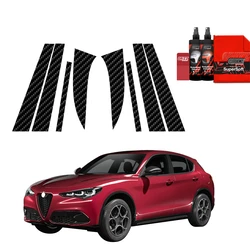 GrizzGlass BodyShield Carbon pillar film for Alfa Romeo Stelvio (2023-2025) [8in1]