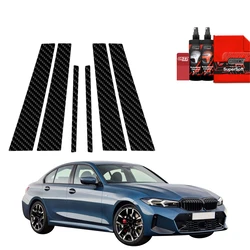 GrizzGlass BodyShield Carbon pillar film for BMW 3 Sedan (2025) [6in1]