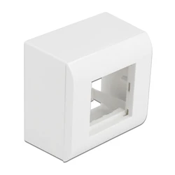 Επιτοίχιο Περίβλημα Delock για modules Easy 45 81332, 82x82mm, λευκό