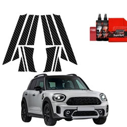 GrizzGlass BodyShield Carbon pillar film for Mini Countryman (2023-2025) [14in1]