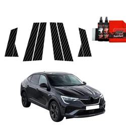 GrizzGlass BodyShield Carbon pillar film for Renault Arkana (2022-2025) [8in1]