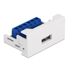 Μικροηλεκτρονικά Delock USB σε terminal block Easy 45 81343, 22.5x45mm, λευκό