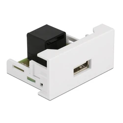 Αξεσουάρ Δικτύου Delock USB σε RJ45 Easy 45 81344, 22.5x45mm, λευκό