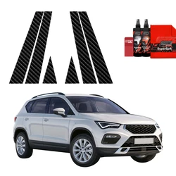 GrizzGlass BodyShield Carbon pillar film for Seat Ateca (2020-2025) [6in1]