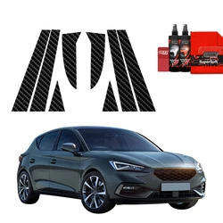 GrizzGlass BodyShield Carbon pillar film for Seat Leon (2024-2025) [8in1]