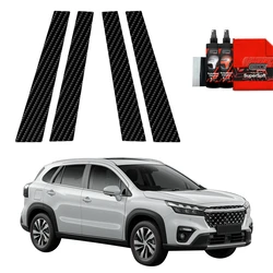 GrizzGlass BodyShield Carbon pillar film for Suzuki S-Cross (2021-2025) [4in1]