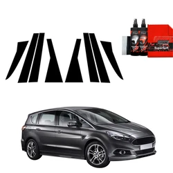 GrizzGlass BodyShield Black pillar film for Ford S-Max MK2 (2015-2019) [8in1]