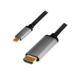 Καλώδιο Logilink Usb-C To HDMI , 4k 60hz, Alu, 1.8m