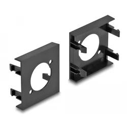 Αξεσουάρ Rack Delock D-Type module Βάση 81405 για Easy 45 patch panel, 45x45mm, 5τμχ